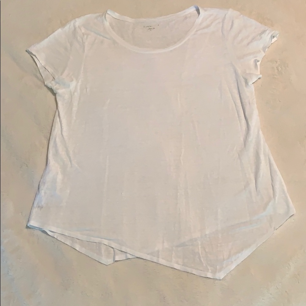 Eileen Fisher Linen White Short Sleeve